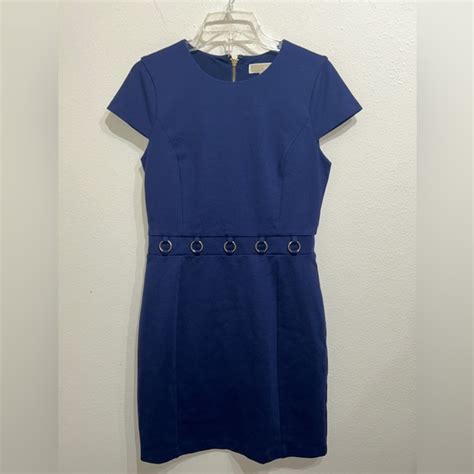 michael kors true navy dress 1 92877 89050 8|Michael kors navy dress + FREE SHIPPING .